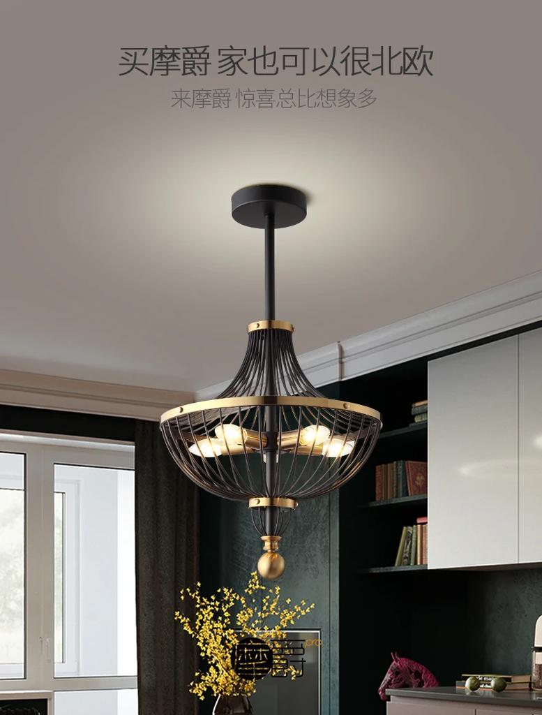 Vintage Simplicity Pendant Lights Living Dining Room Kitchen Bedroom Designer Chandelier Home Decor Lighting Fixture 220V 110V