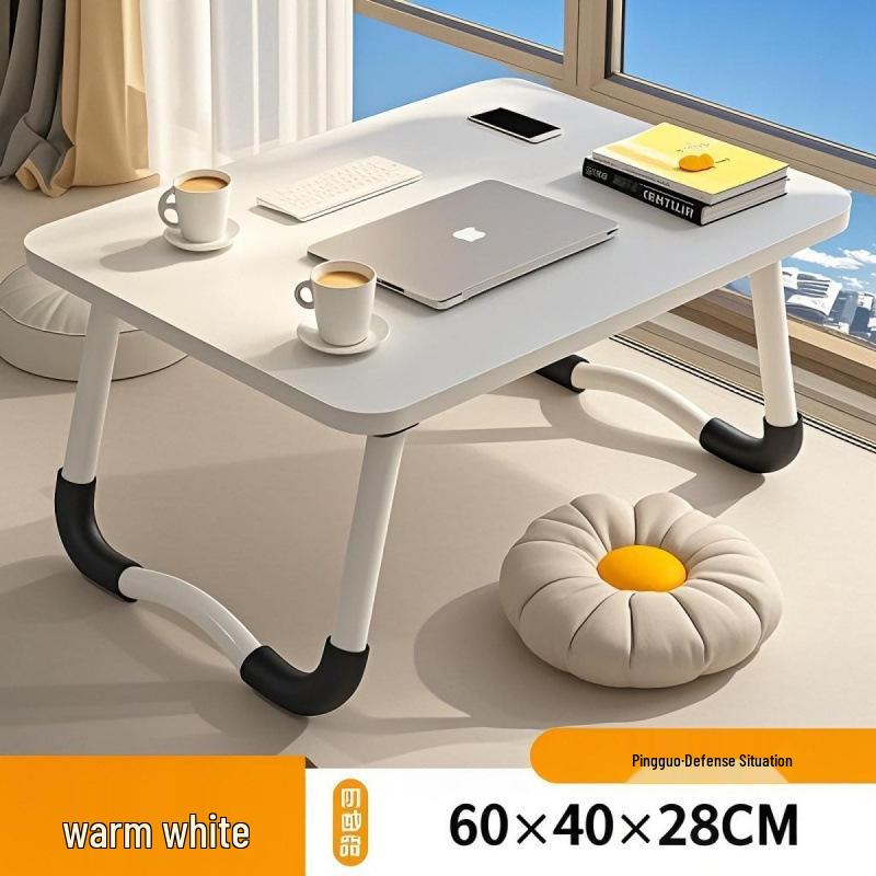 Foldable Bedside Desk Laptop Table: Student Dormitory Writing Desk & Small Table
