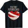 Factory Refurbished Broken Heart Bandaged Graphic Tee Men Casual Cotton Short Sleeve T-Shirt