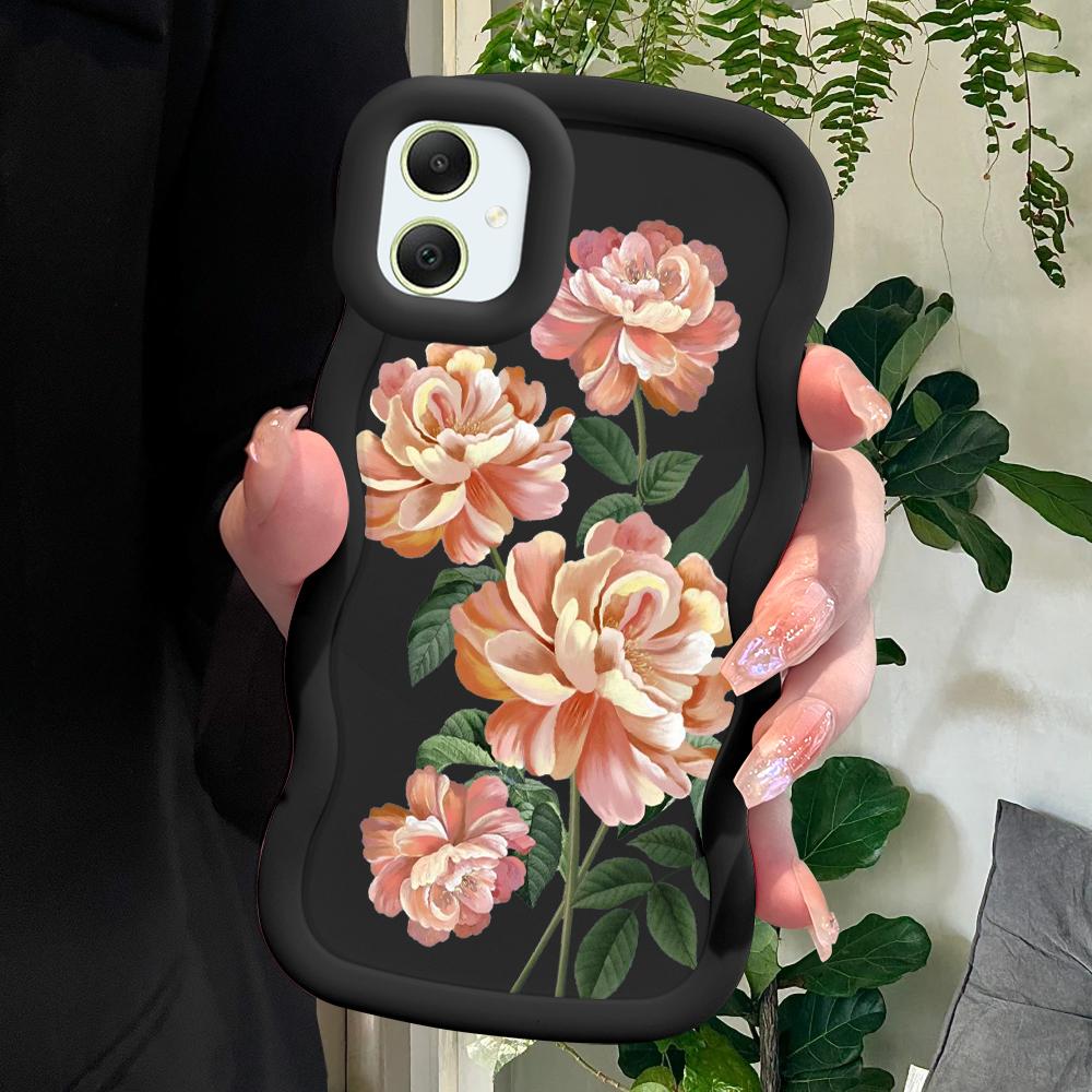 

Мягкий чехол для телефона с модными цветами для Samsung Galaxy A52 A73 A12 A11 S24 Ultra 5G S23 S22 S21 S20 FE Wave Edge, противоударный защитный резиновый чехол Samsung S23 Ultra 5G чёрный