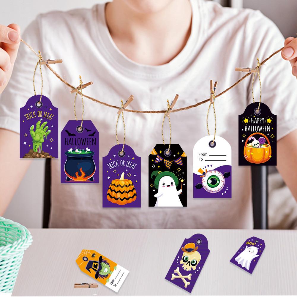 Halloween Hanging Celebration Tags Party Decor Candy Gift Cards Congratulation