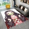 Kamado Nezuko Demon Slayer Anime Area Teppe, Teppe Teppe for Stue Barn Soverom Sofa Dørmatte Dekor, Barn Sklisikker gulvmatte