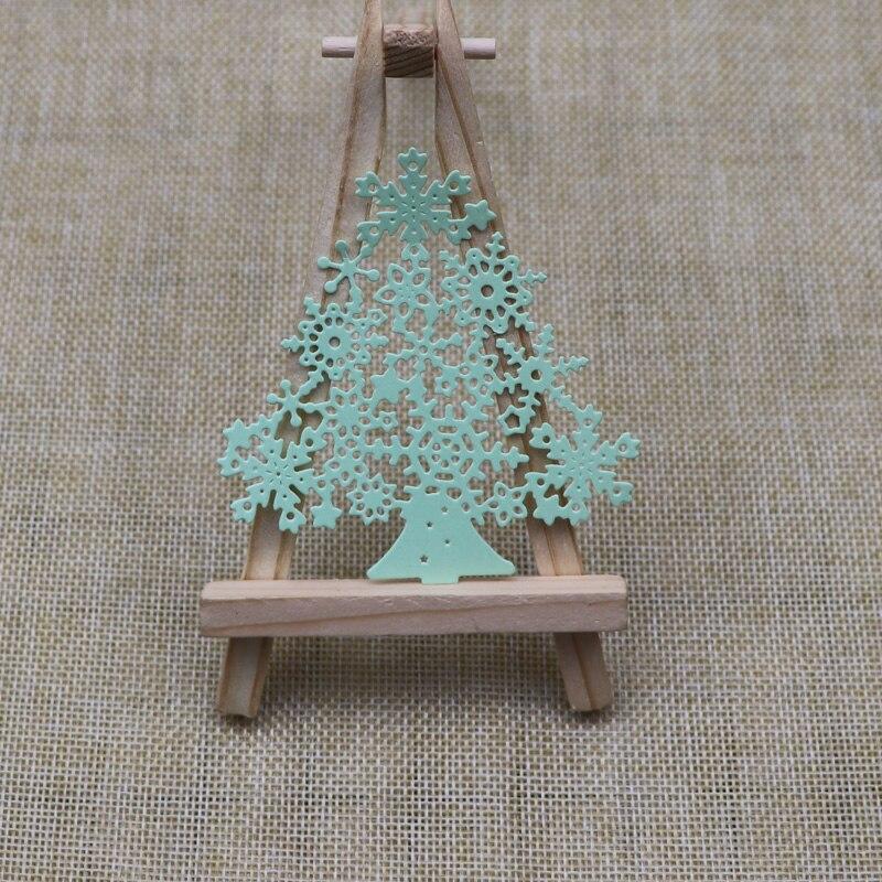 Christmas Snowflake Tree Stencil Metal Cutting Dies Practice Handson DIY Scrapbooking Album Craft