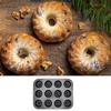 Carbon Steel Mini Fluted Tube Cake Pan Non-stick Bread Baking Pan Pumpkin Cake Baking Mold  Muffin