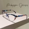 Irregular Patterned Contrasting Cat Eye Reading Glasses Casual and Fashionable Anti Blue Light Ultra Light Presbyopia Glasses