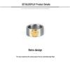 Tide Replica Retro Ethnic Flying Eagle Rings - Titanium Steel Unisex Couple Rings for Index Finger - Japanese and Korean Style