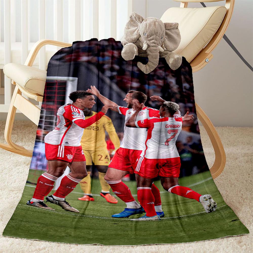 Bayern Munich Blanket Soft & Cozy Great for Seaside Bed Chair for All Occasions Playful Design Ideal Gift for Friends Family Couples Picnic