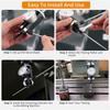 Coaxial Centering Indicator 0-0.15 In/0.0005 In Diameter Indicator Set Storage Box For Milling Machine Center Testdial