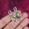 Orange Copper Turquoise 925 Solid Sterling Silver Earrings, Handmade Gemstone Earrings Jewelry, Gifts For Wife Brand New Earrings