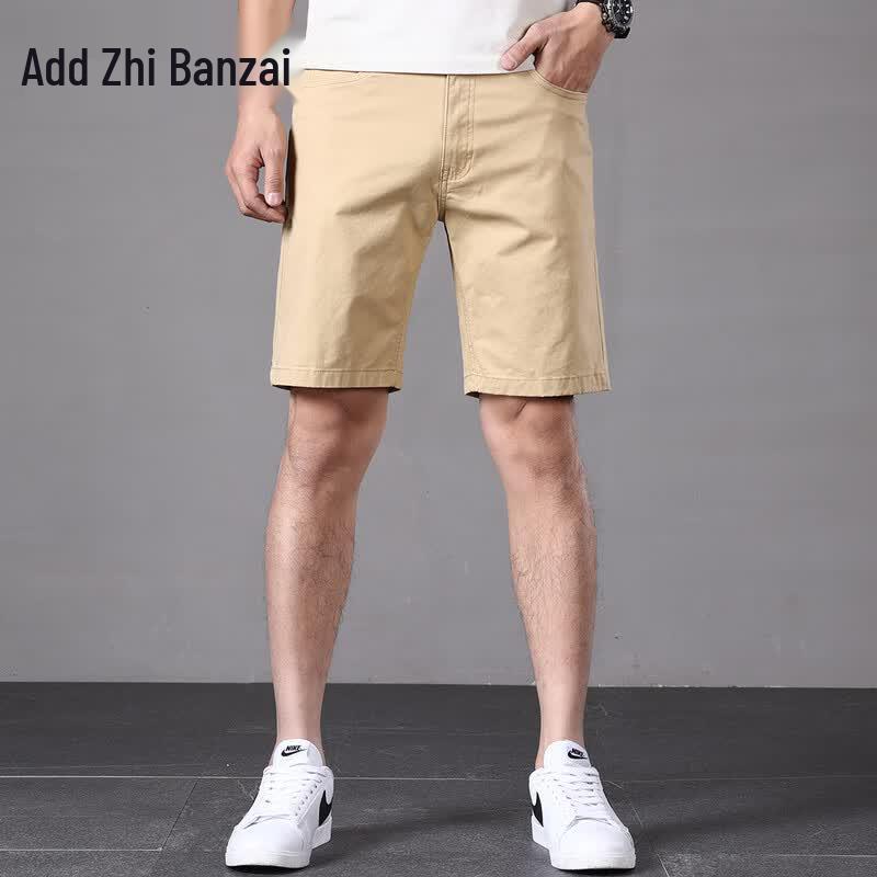 Zengzhi Men s Slim Fit Chino Shorts 38 хаки
