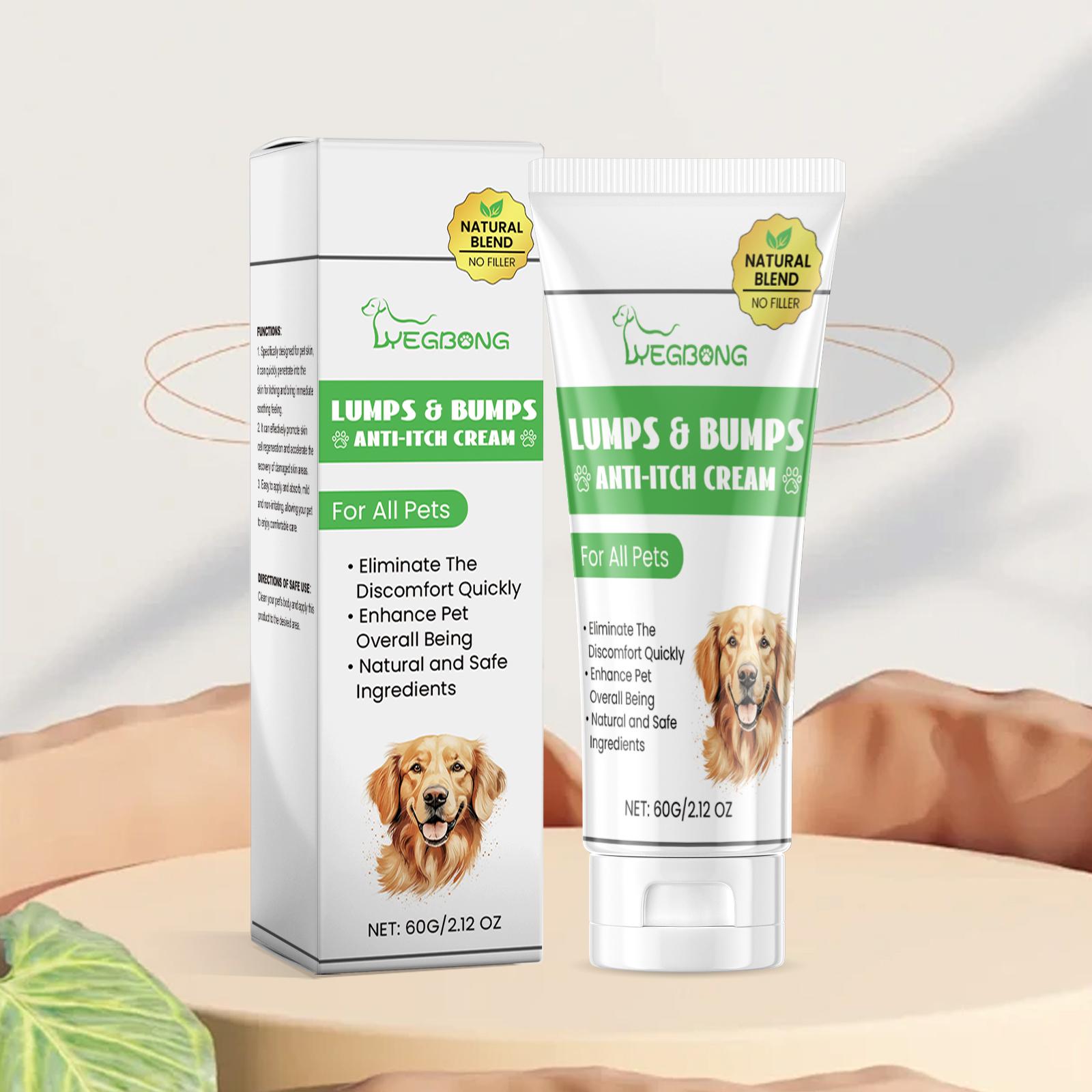 

Yegbong Anti-Itch Pet Cream 60g, Herbal Nourishment, Soothes Itchy Skin for Cats and Dogs, Repair Cream, Pet Skin Soothing Ointment