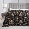 Peppermint Dreams Festive Candy Christmas Flannel Blanket Super Warm Throw Blanket for Couch Chair Airplane Sofa Bed Cover