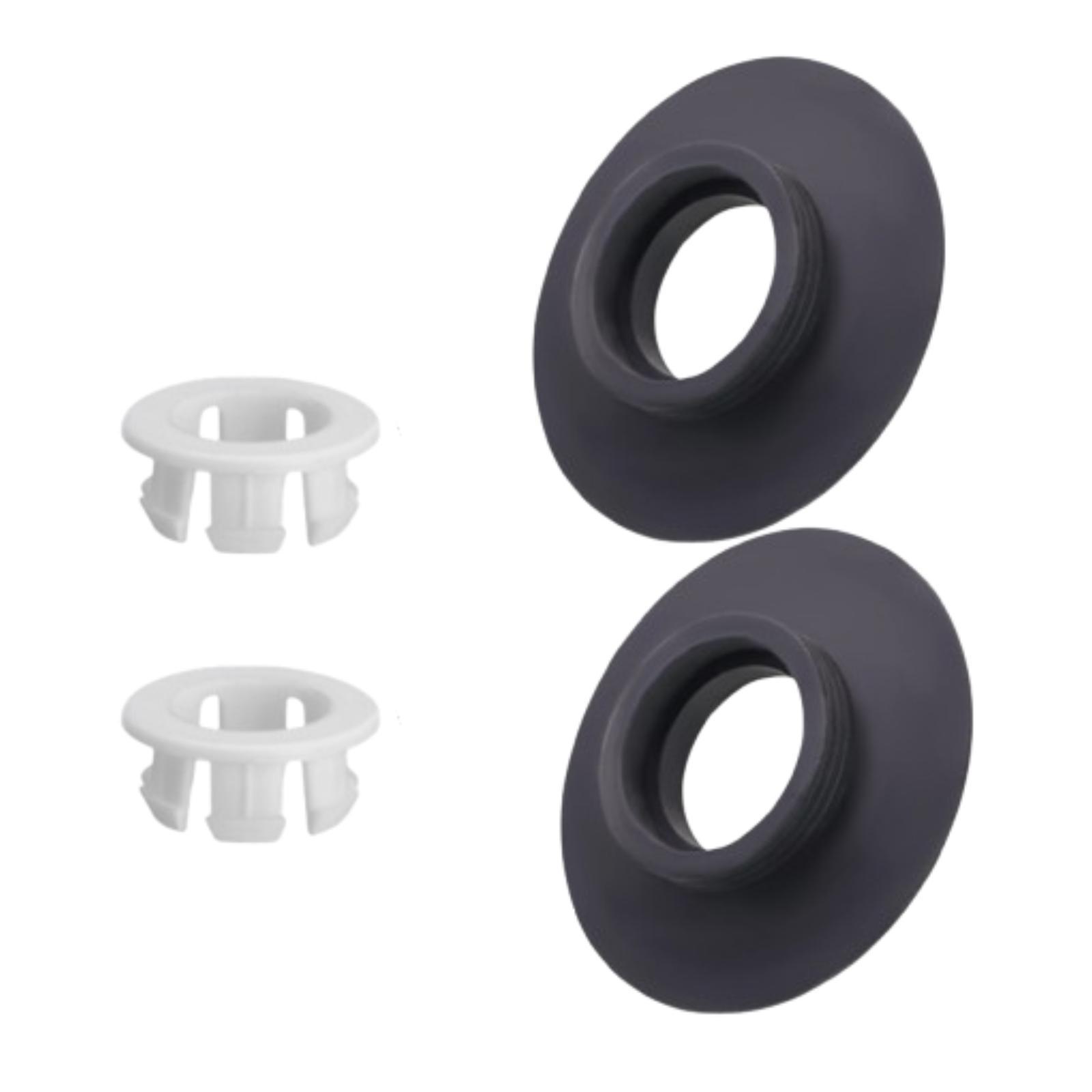 

2 Set Dual Flush Valve Diaphragm Seal and Clip Easy to Install Wide Compatibility Replacement Part for Sv92467 Sv93467 чёрный