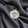 Green Amethyst Gemstone 925 Sterling Silver Jewelry Handmade Women Pendant0.92" CP-34-11
