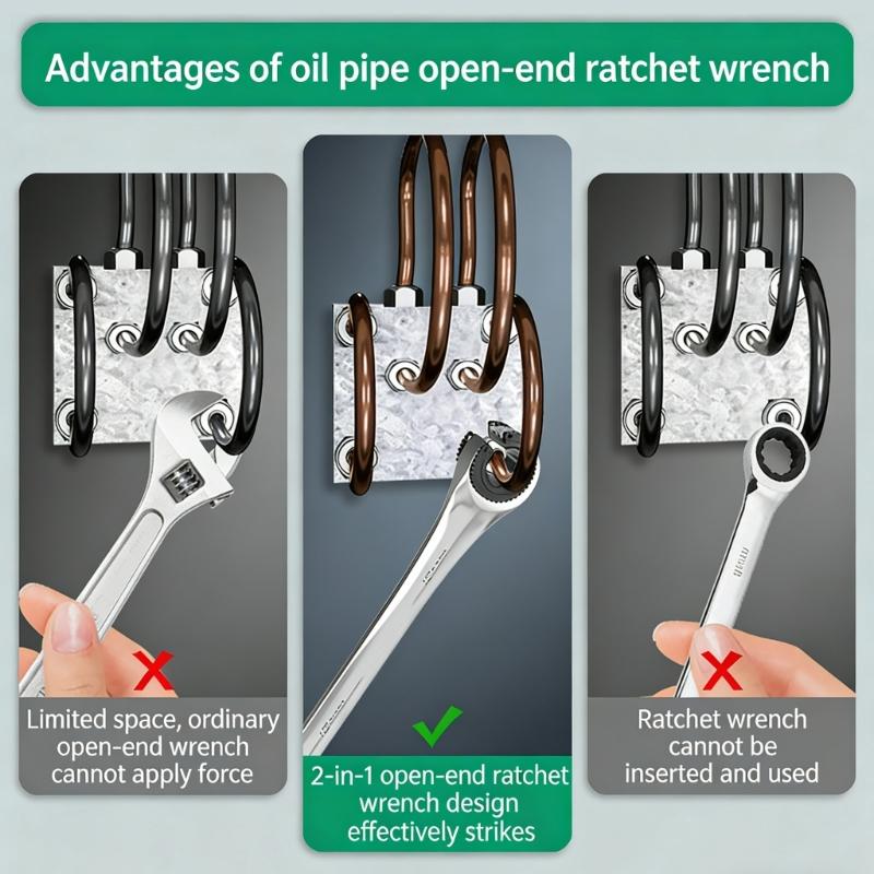 Ergonomic 72 Tooth Ratchet Wrench Spanner 8-19mm For Automotive Mechanics And DIY Enthusiasts Efficient Fastener Removal