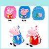Mochila de Pelúcia 3D Adorável da Peppa Pig Para Crianças Macia e Super Fofa
