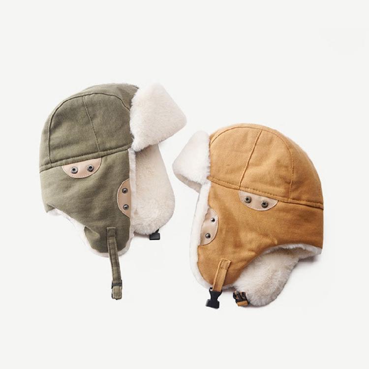 Winter Bomber Cap Plush Hat Lovers Outdoor Climbing Hat Windproof Padded Earmuff