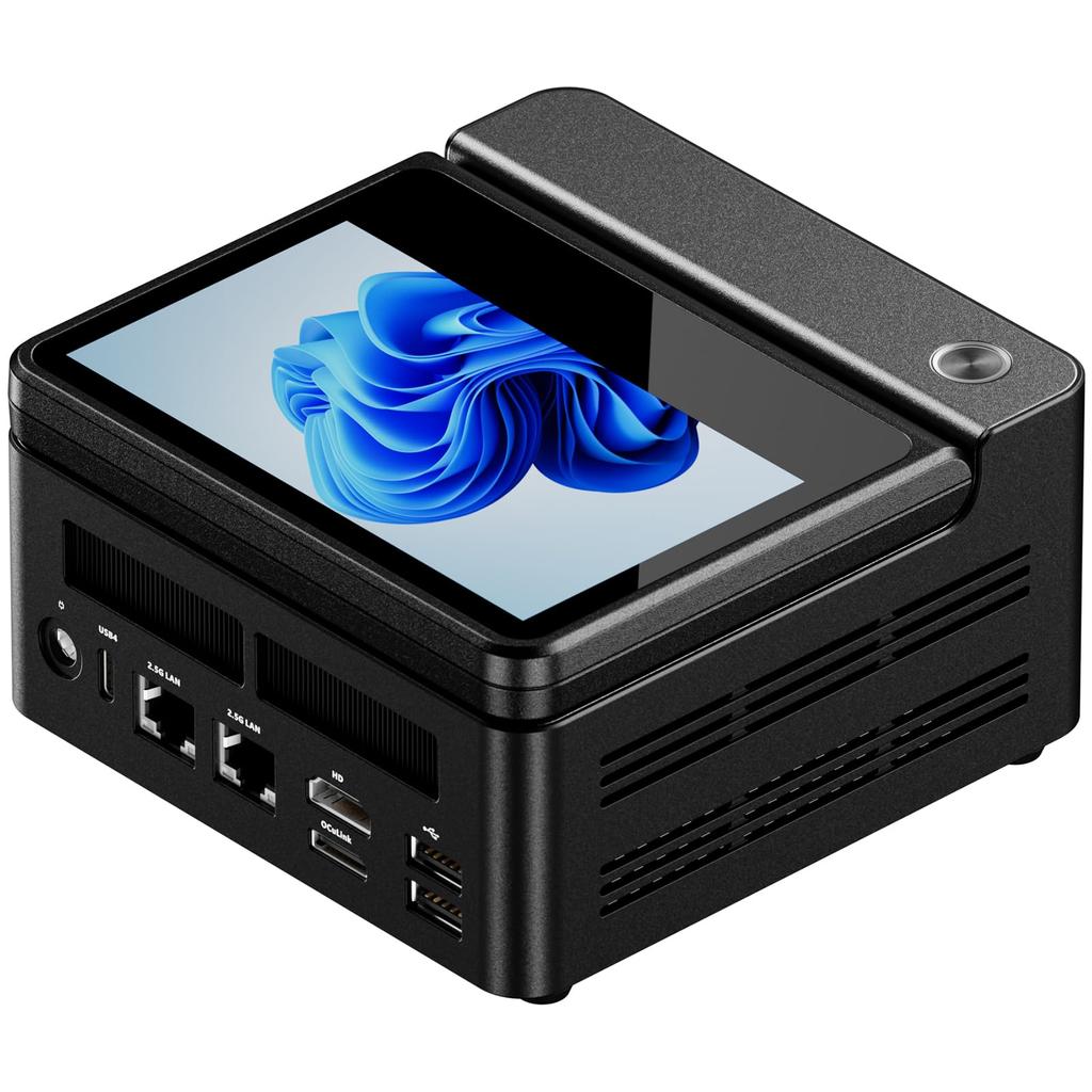 AOOSTAR Mini PC with Ryzen 7 PRO 8845HS HD Monitor Included RAM 8TB SSD Fingerprint Dual USB WiFi 6 Bluetooth Up to Quiet Mini Gaming PC 8845HS