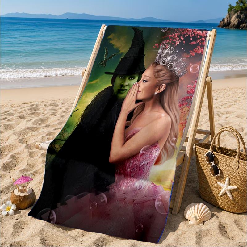 Magic Witch And Friendship Beach Towel, Microfiber Beach Towel, Perfect For Pool, Beach, Travel, Home Decor Beach Party Fan Gifts