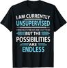 Funny Sarcasm Sarcastic Saying I039m Currently Unsupervised TShirt Unisex T-Shirt