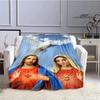 Virgin Mary Faith Print Blanket Flannel Soft Comfort Blanket Home Travel Blanket Kids Warm Blanket picnic blanket birthday gift