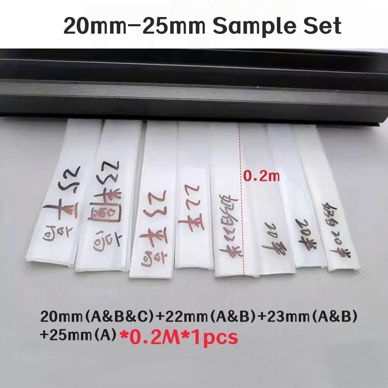 

0,2-10 м светодиодный алюминиевый профиль силиконовый рассеиватель гибкий кожух канала жесткая полоса света сменный абажур образец монтажа 1m