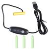 3A Battery Elimination USB 5V Power Supply Cable Replace 2-4pcs 1.5V LR03 Batteries for Electric Toy Clock LED Light
