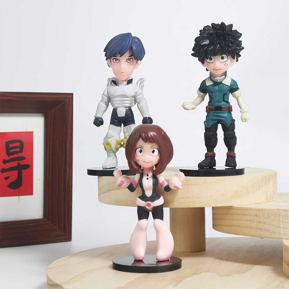 8Cm My Hero Academia Anime Figure Deku Midoriya Izuku Figure Bakugou Katsuki Dabi All Might Boku No Hero Academia Action Figure