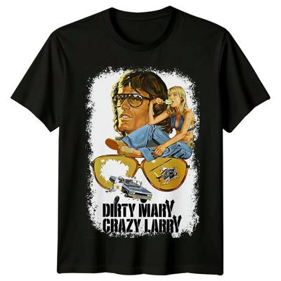 Dirty Mary Crazy Larry (1974) Filmposter Inspiriertes T-Shirt Retro Tee Unisex