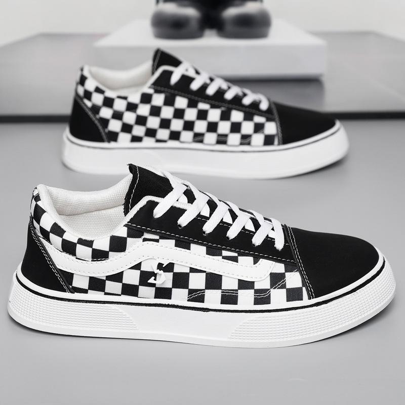 Fashion Trend Men's Shoes 2024 New Large Size Versatile Korean Version Casual Shoes Baotou Student Shoes