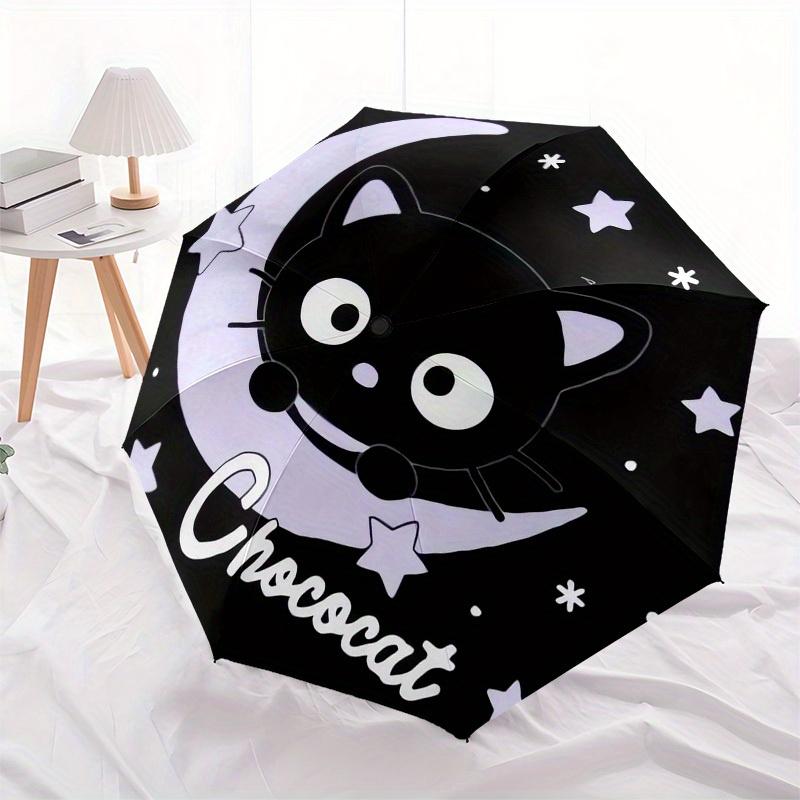 1pc ChococatUmbrella with Plastic Handle,Suitable for All Seasons Home Travel Outdoor UmbrellaSanlio180