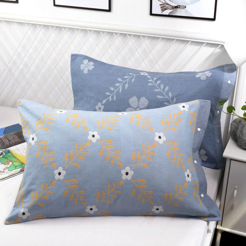 Cotton Pillows Cover Rectangular Cushion Cover Bedding Supplies Pillow Case Bed