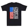Just A Regular Dad Trying Not To Raise Liberals - Anti Liberal Retro Cotton Tee