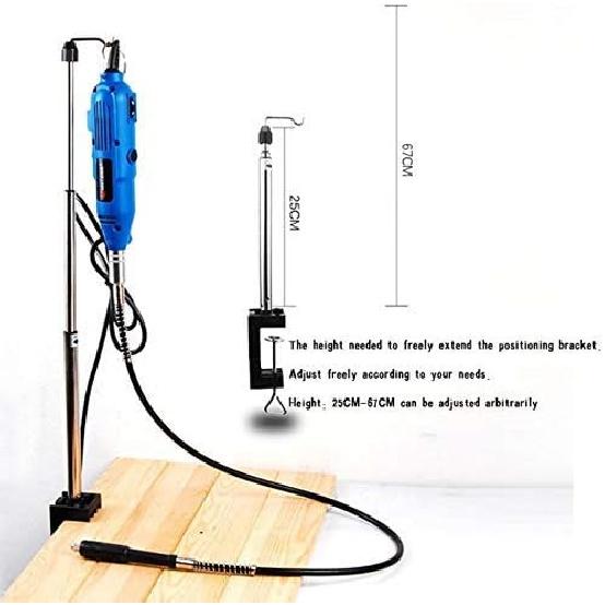 Flex Shaft Motor Hanger for Rotary Tool, Retractable Electric Mill Stand Clamp Grinder Accessories flex shaft stand rotary grinder hanger, flex shaft