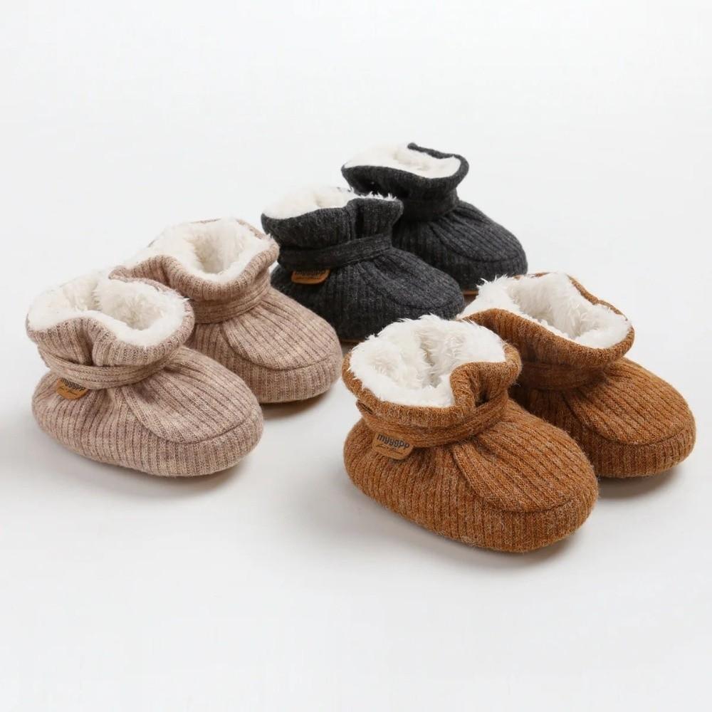 0-18M Infant Walking Shoes with Gripper Non Slip Boots Durable Warm Baby Shoes