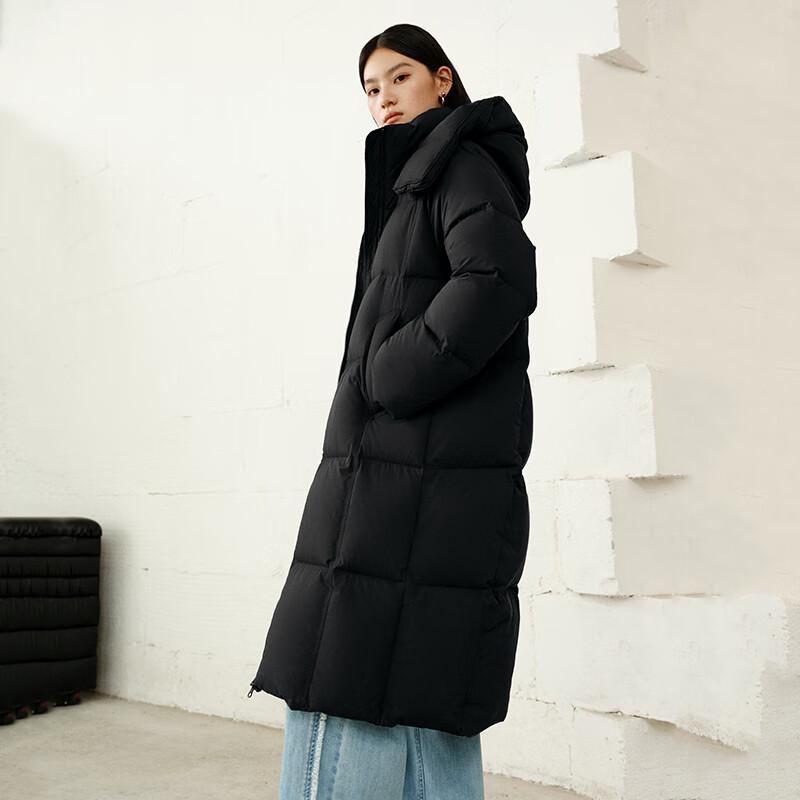 Aolaiyi Women's 2025 Winter Puff Long Hooded Duck Down Jacket