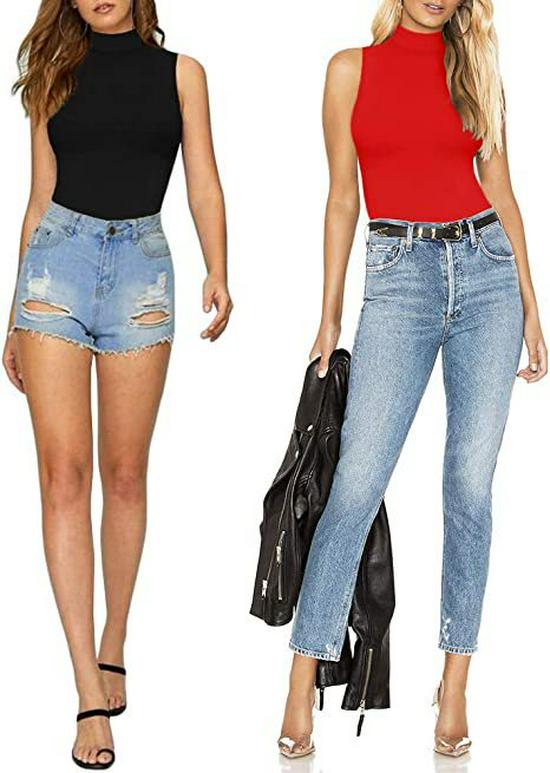 New Arrival Women's High Neck Sleeveless Jumpsuit - European & American Style, Sexy & Slimming