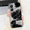 For Oppo Realme 10 Pro+ 5G Case Fashion Girl Luxury Cat Soft Silicone Cover For Realme 10 Pro+ 10pro Plus 6.7" Protective Shell