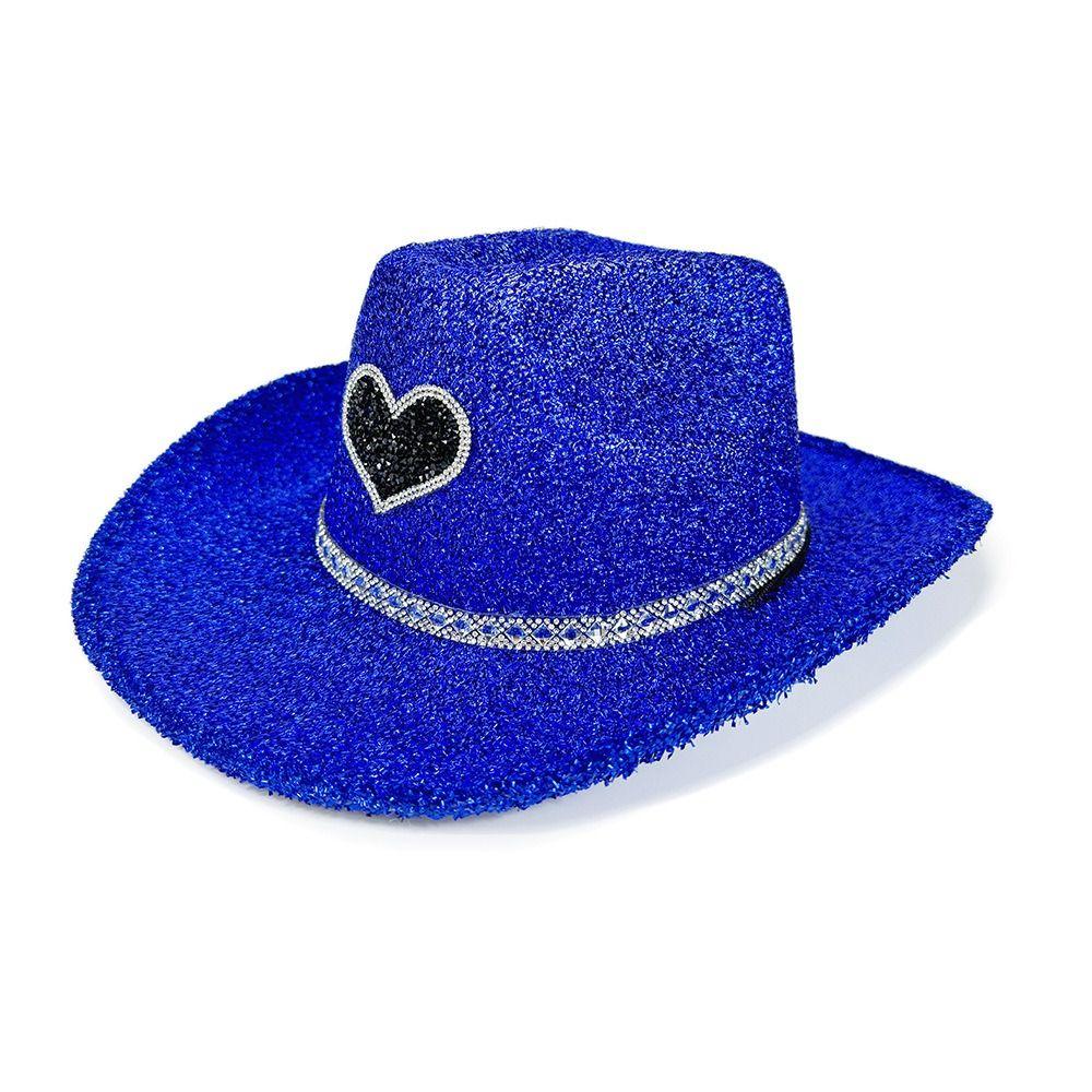 Westlicher Cowboyhut Glitzernder Cowgirl-Hut Mode Bühnen-Show-Hut für Damen Herren