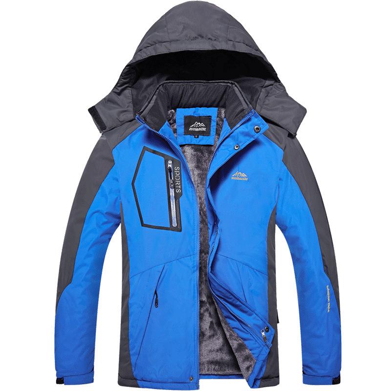 Men Windbreak Winter  Thick Warm Windproof Fur Coats Male Military Plush Hooded Jackets Men's Winter Outdoor Jackets