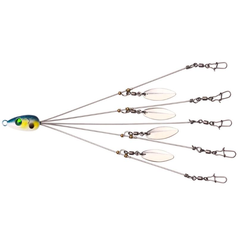 Umbrella Rigs Fishing Rigs 5 Arm Rigs Swimbait Set with 4 Leaf