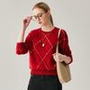 Zhao Jun Women's 100% Cashmere Round Neck Sweater