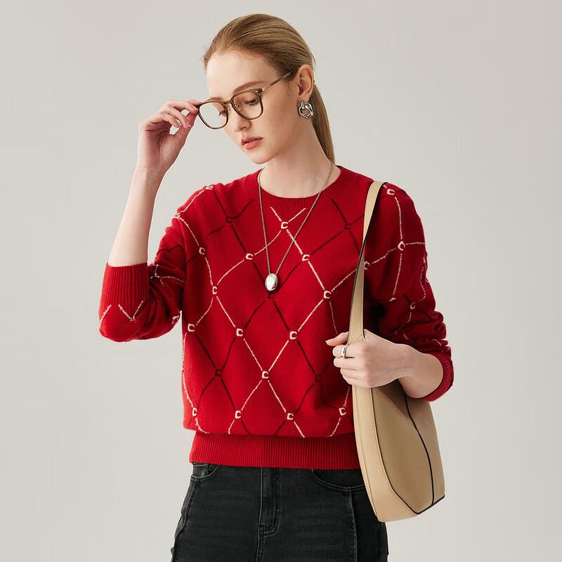 Zhao Jun Women's 100% Cashmere Round Neck Sweater