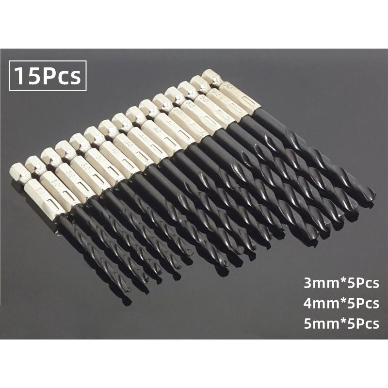 

3 мм, 4 мм, 5 мм, высокоскоростная сталь, 1/4, спиральное сверло с шестигранным хвостовиком, отвертка для пакетного сверления, электроинструменты