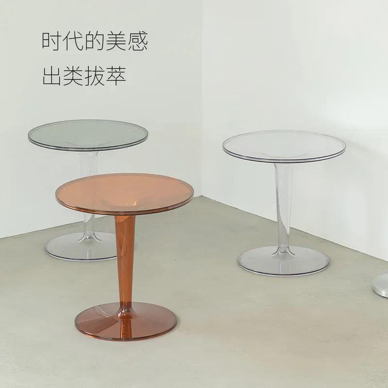 Tavolino Acrilico Trasparente Nordico Creativo Cristallo Acrilico Caffè per Arredamento Soggiorno Piccolo per Comodino