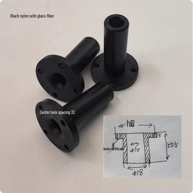 Horizontal Plastic Guide Bushing with Nylon Coupling and Flange Bearing Sleeve