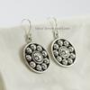 Puffy Dainty Earring, 925 Sterling Silver Earrings, Gift for Daughter, Round Silver Earrings, Plain Silver Jewelry, Handmade Earrings