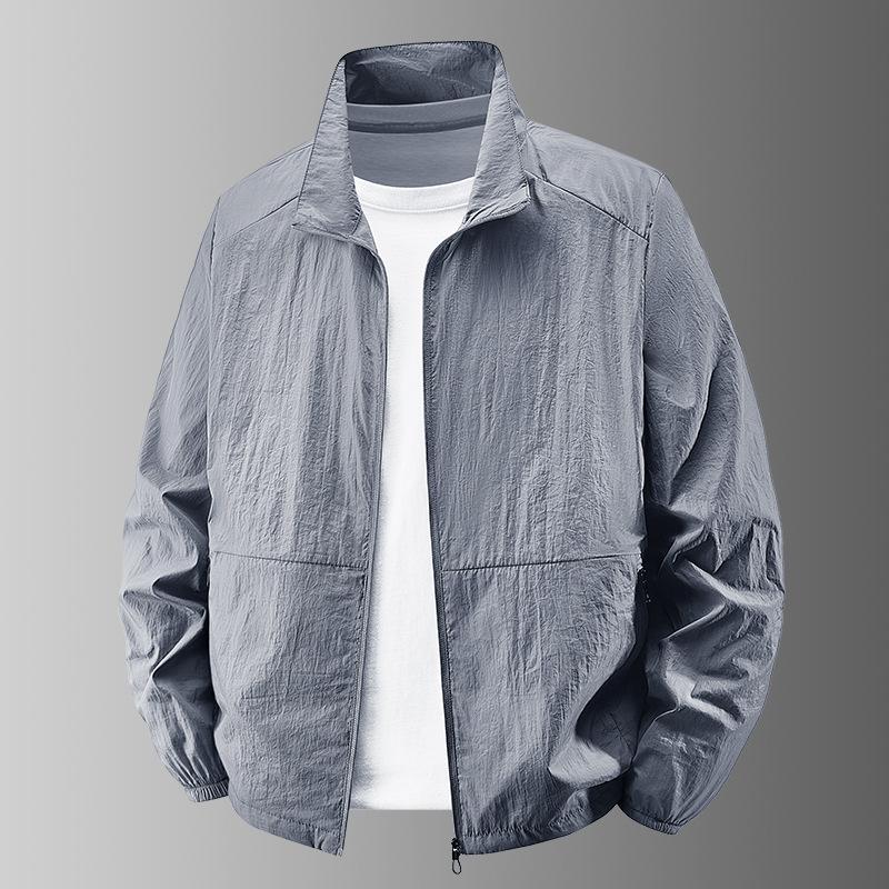 Ice silk sunscreen clothes men's summer UPF10 + UV protection quick-drying breathable fishing clothes couple sunscreen clothes