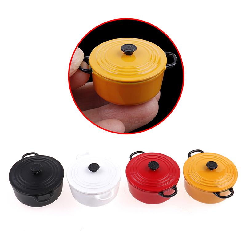 34*17mm 1:12 dollhouse miniature kitchen cooking ware pot boiler pan toy