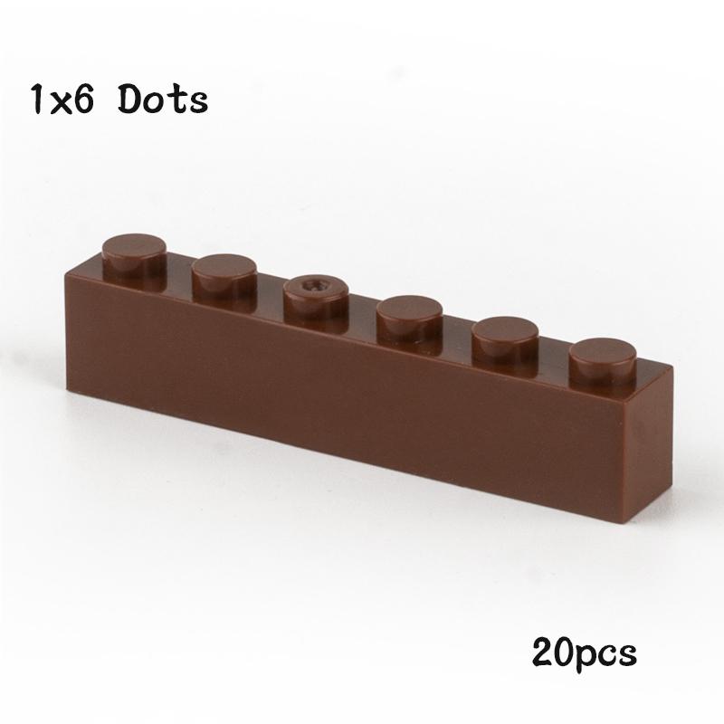 20 Pezzi Pezzi MOC 3009 Mattone 1 x 6 Compatibile Fai da Te Assemblaggio Blocchi da Costruzione Particelle Giocattolo Puzzle Cervello Bambino Regalo di Compleanno